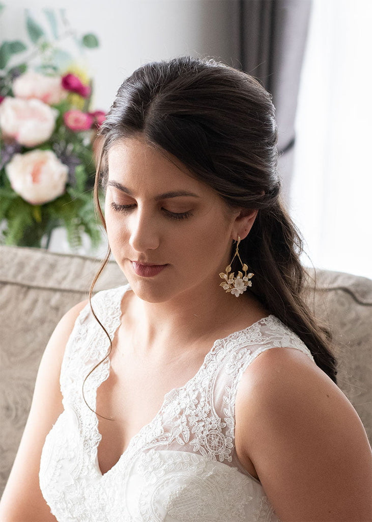 Aemele bridal earrings