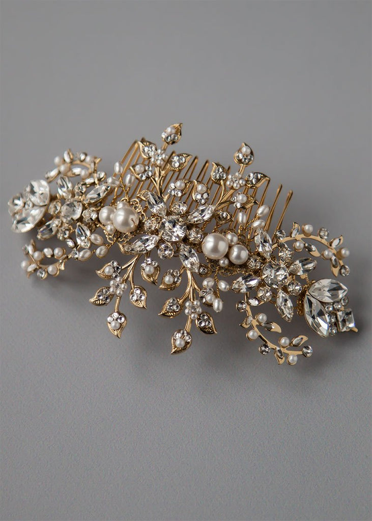Analisa gold wedding comb