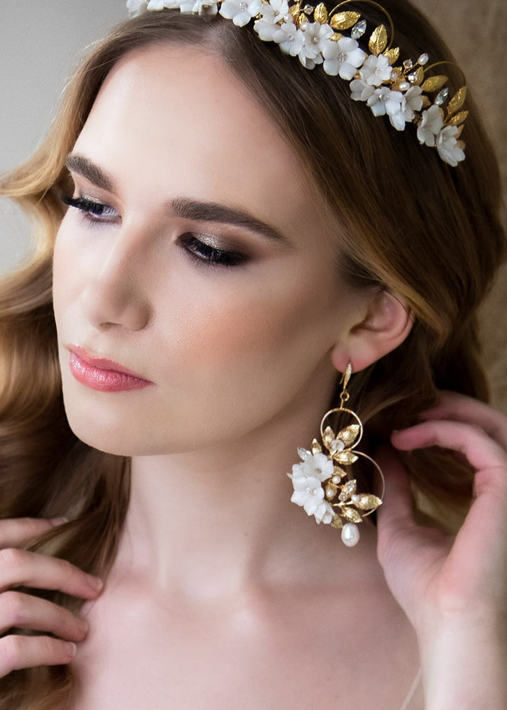 Blaise floral earrings