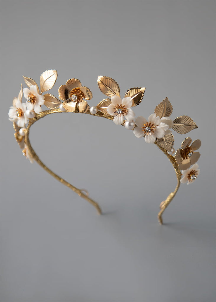 Delilah gold wedding crown