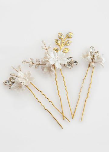 Hannah bridal hair pins