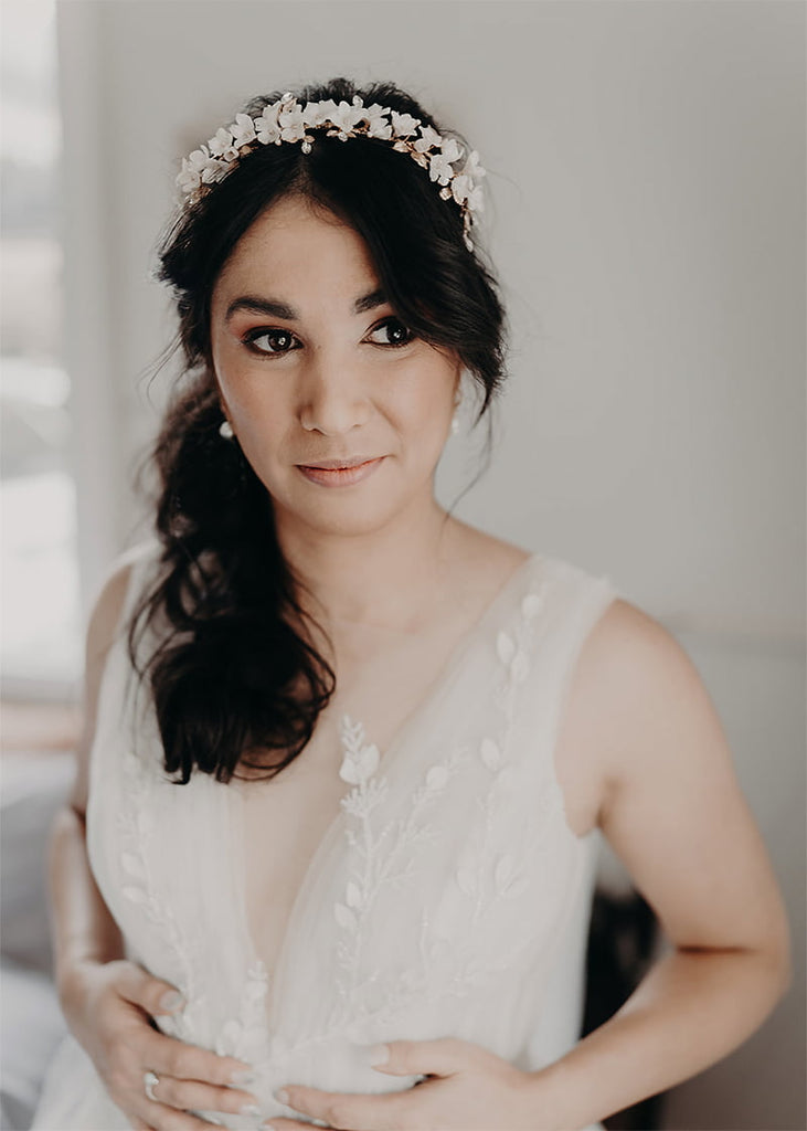 Henrietta flower headpiece