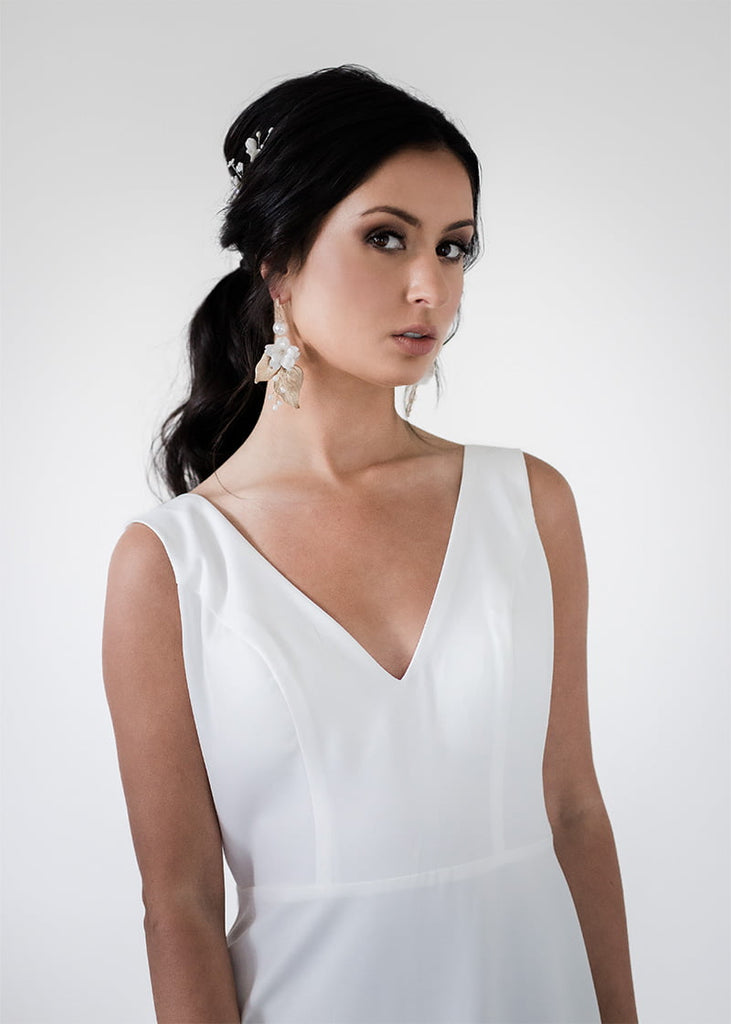 Isabella earrings for brides