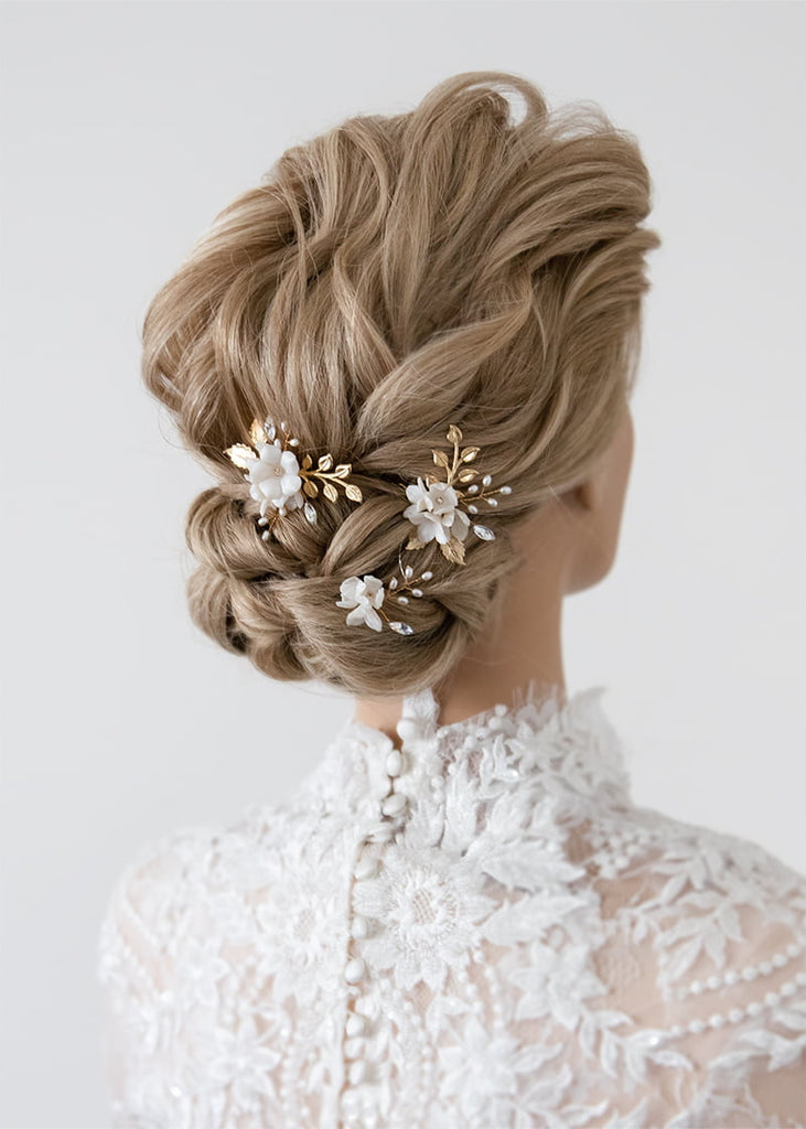 Kinsley wedding hair pins for brides