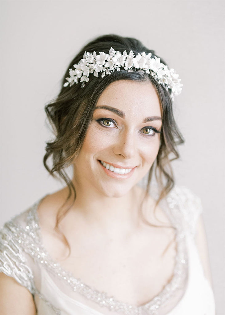 Chrlotte floral bridal crown