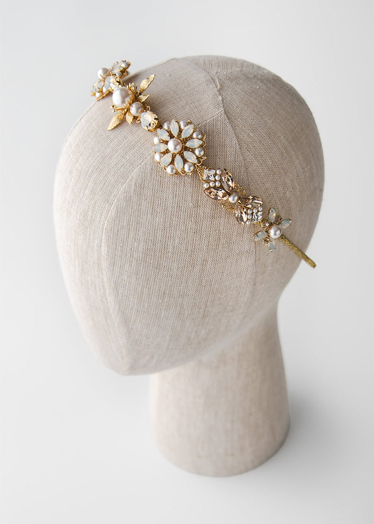 Odette headpiece with rhinestones
