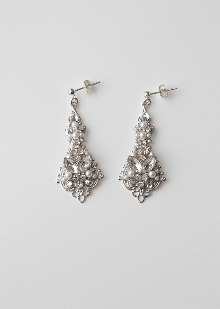 Perles chandelier wedding earrings