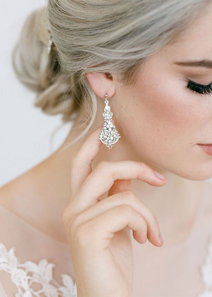 Wedding bridal earrings Perles