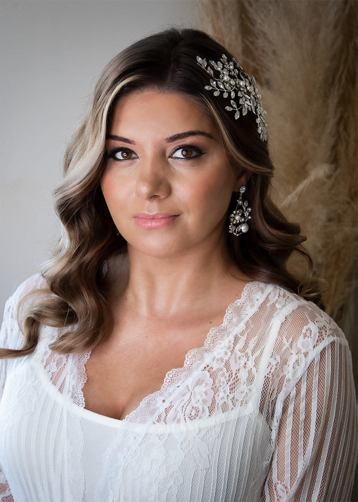rhinestone beaded headpiece