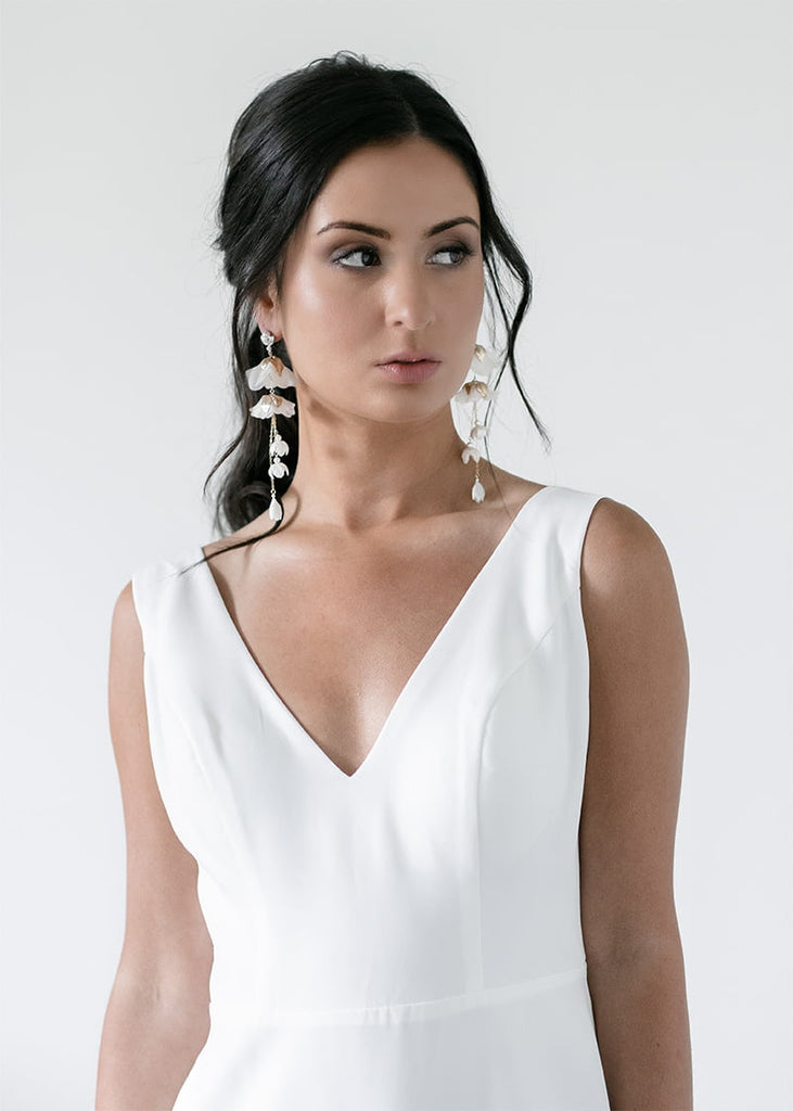 Sienna floral wedding earrings