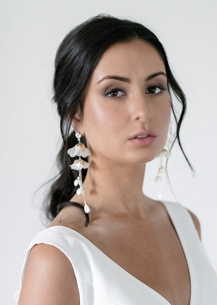 Sienna flower earrings