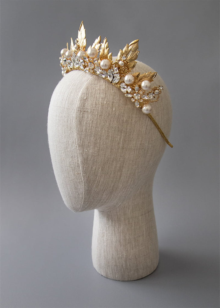 Stella gold wedding crown